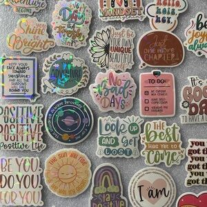 Colorful Inspirational Sticker Set lot 3 ⭐️2 for 10⭐️